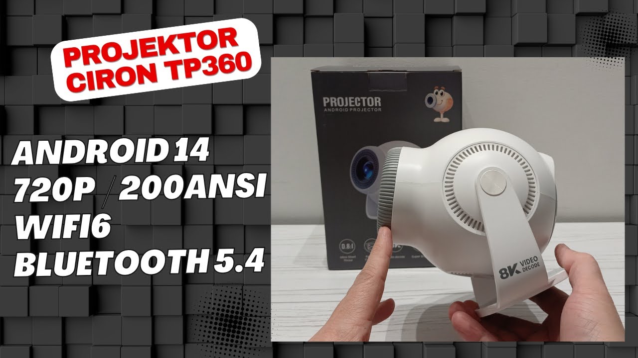 Ciron TP360 &ndash; TEST Projektora z Android,  WiFi6, Bluetooth i 110&Prime; KINEM w Domu!