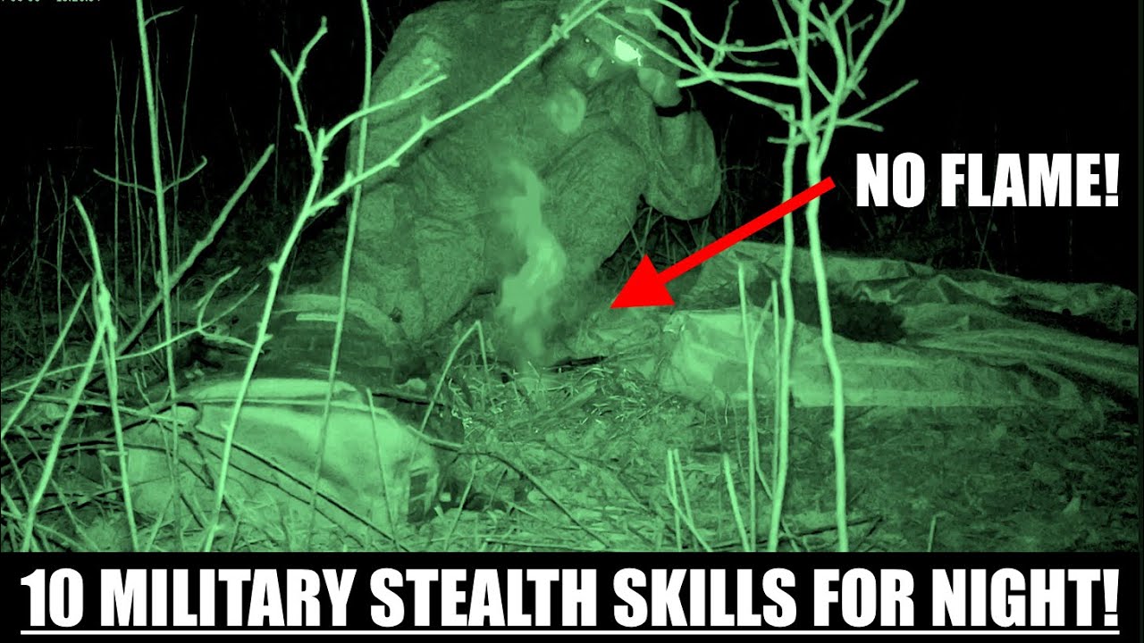 10 Military Night Stealth Survival Skills, Tips, Tricks & Hacks! LIGHTS OUT!