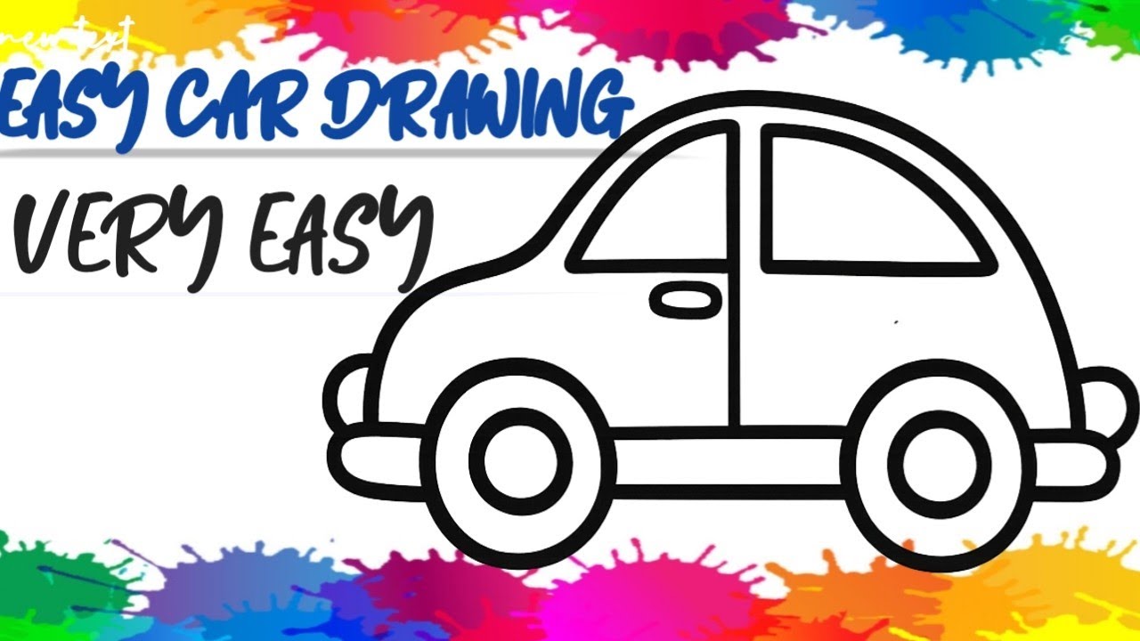 Easy Car Drawing for Kids – Step by Step Tutorial 🚗