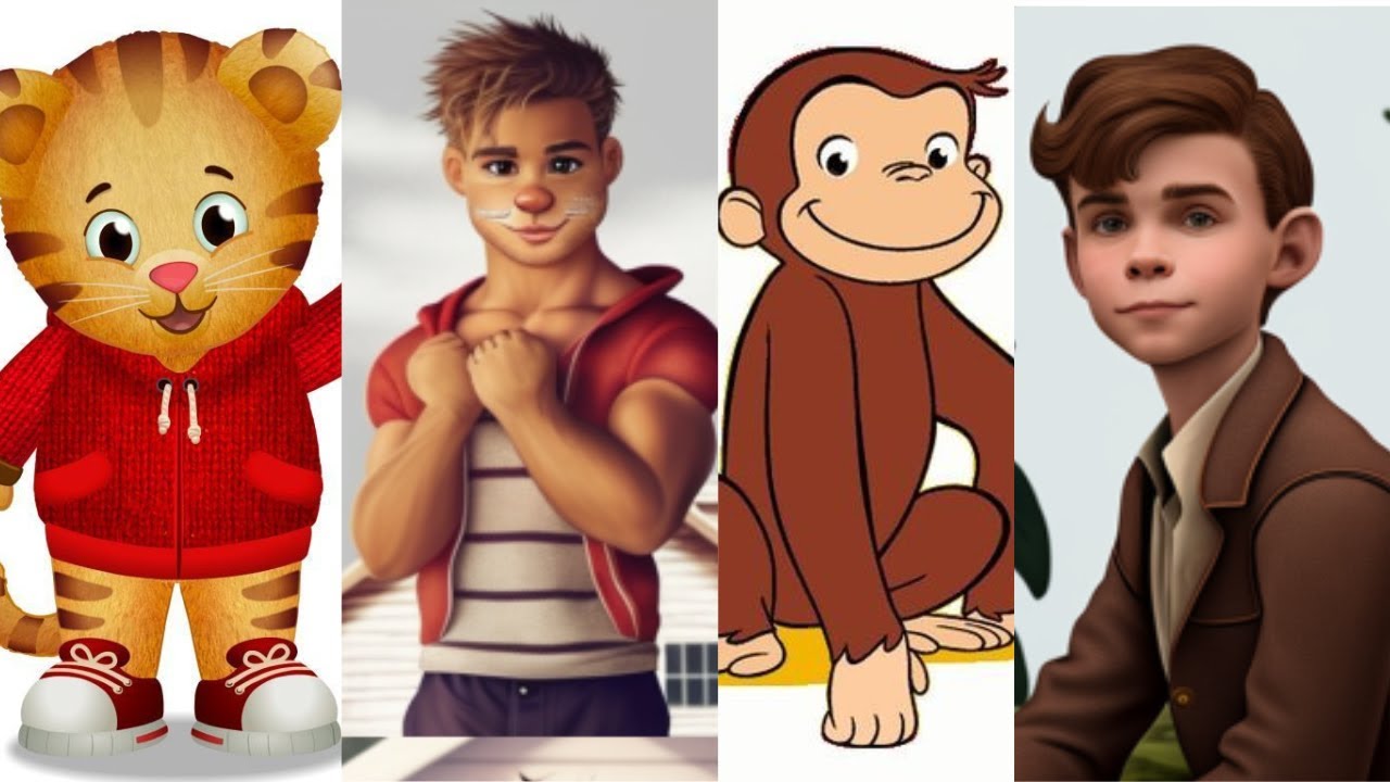 How PBS Kids cartoon character changes to real human?