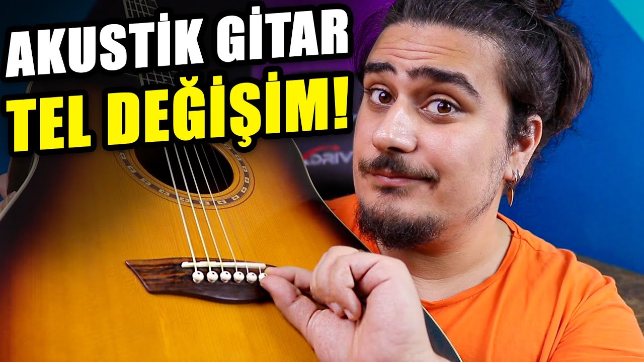 EN İYİ ve KOLAY Yol! - Akustik Gitar Tel Değiştirme 
