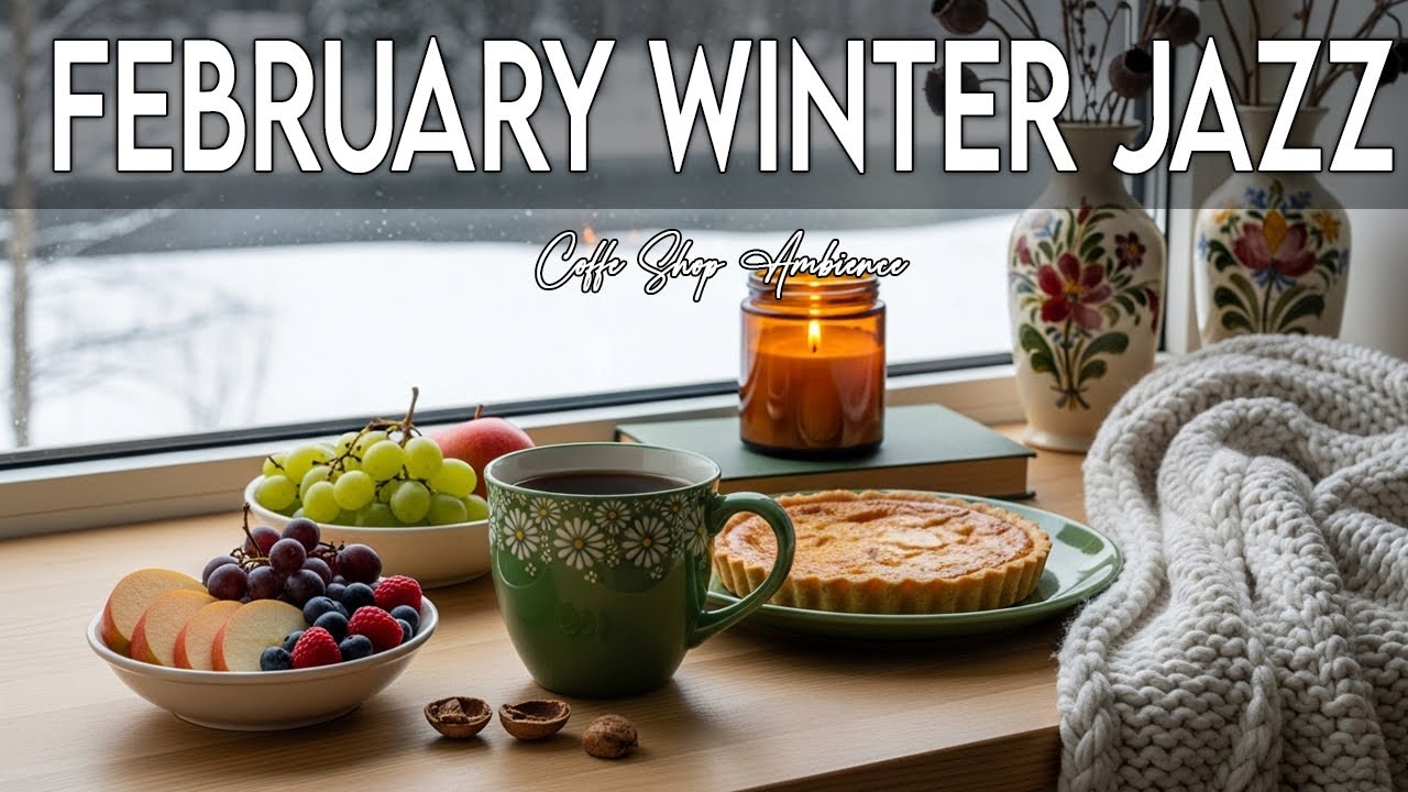 February Jazz ~ Soft Winter Morning Jazz Cafe & Elegant Bossa Nova Piano Music for Energy the Day