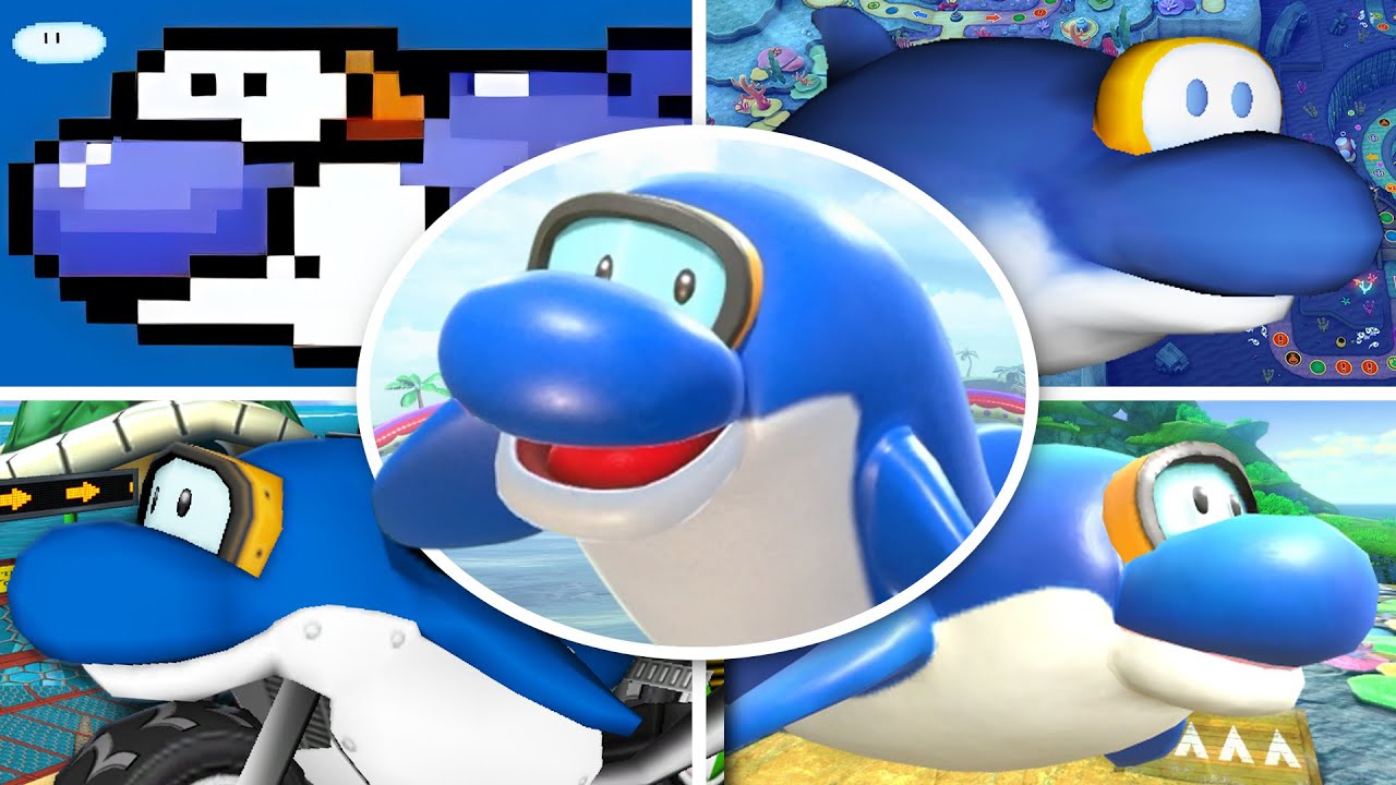 Dolphin Evolution in Mario Series (1990 - 2025)