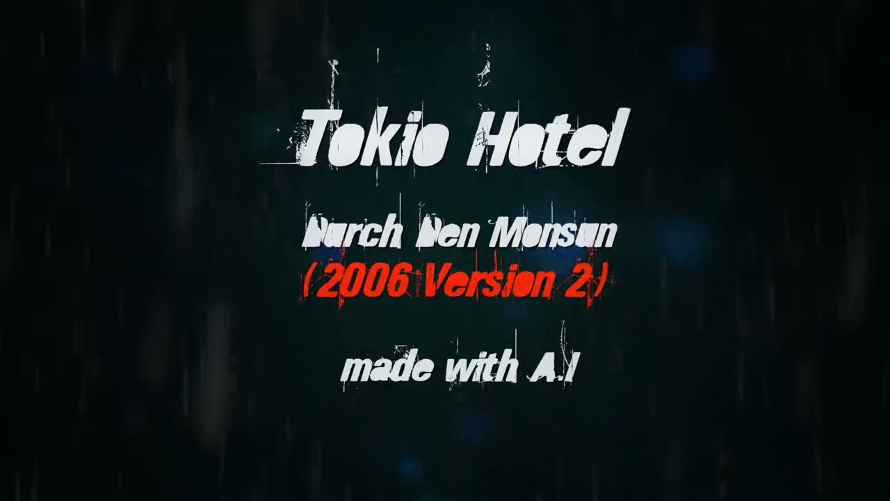 Tokio Hotel - Durch den Monsun (2006 2nd Version) made with #ai