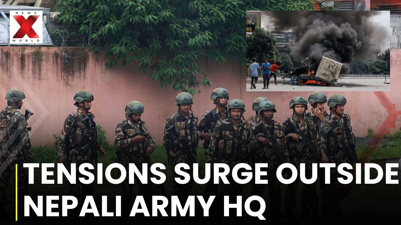 Tensions Escalate Outside Nepali Army Headquarters Amid Leadership Dispute | NewsX World