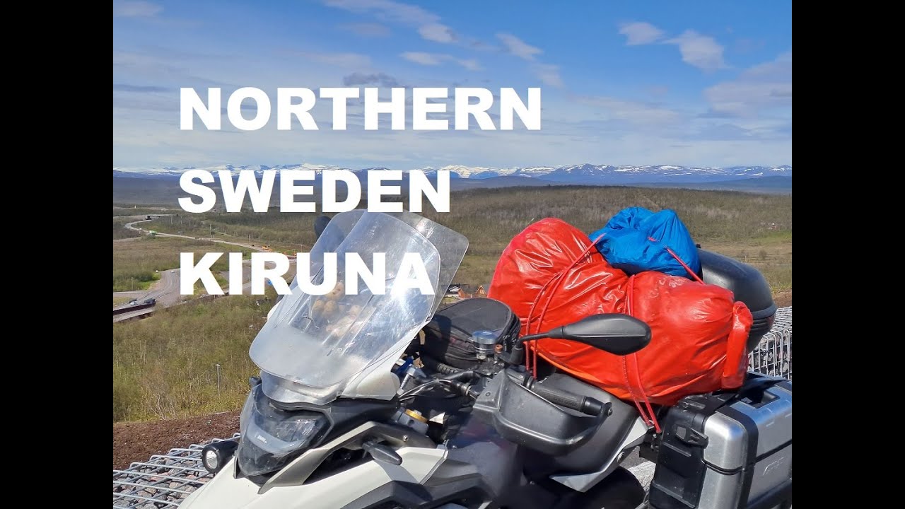 Motorcycling in chilly weather towards Northern Sweden. Moottoripyörällä kohti kylmää Kiirunaa.