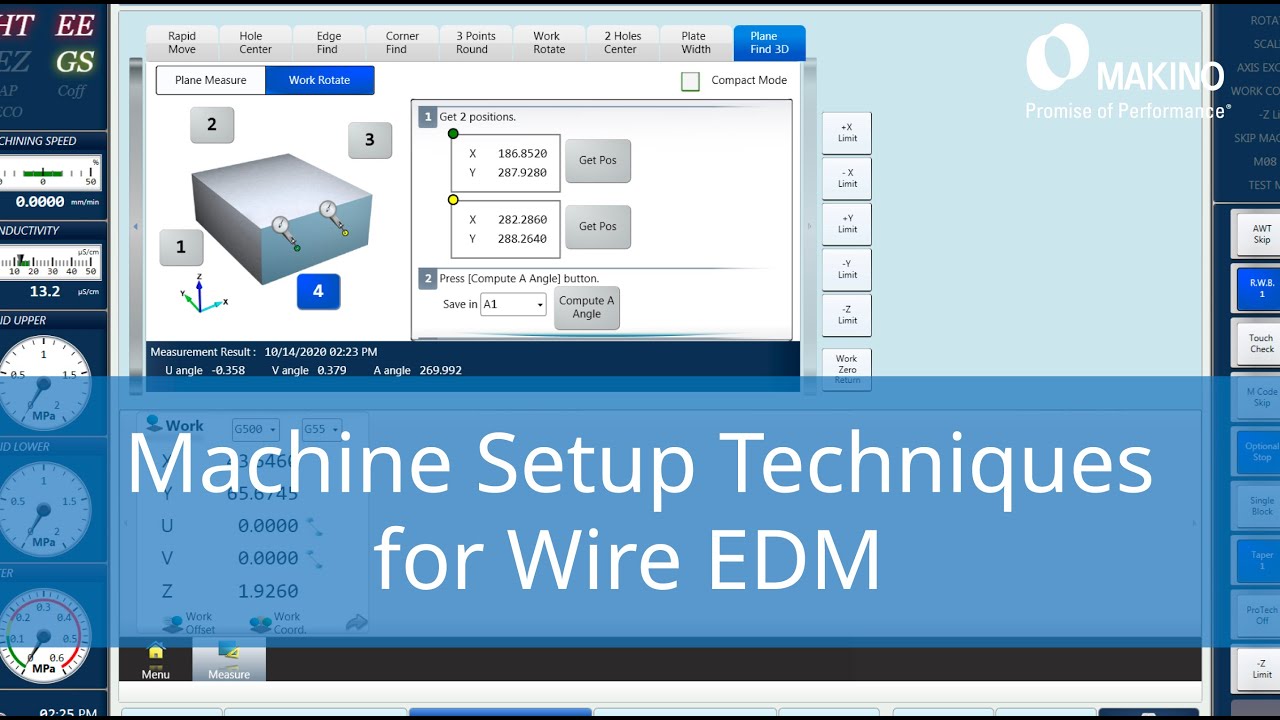 Machine Setup Techniques for Wire EDM