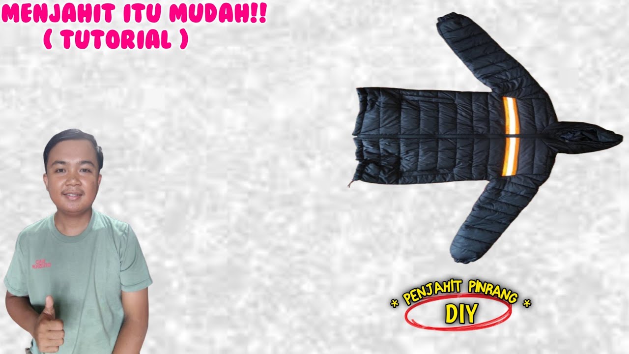 [DIY] Memasang Atau Menambahkan Pita Reflektif Pada Jaket Puffer Agar Keliatan Ganteng Dan Stylish