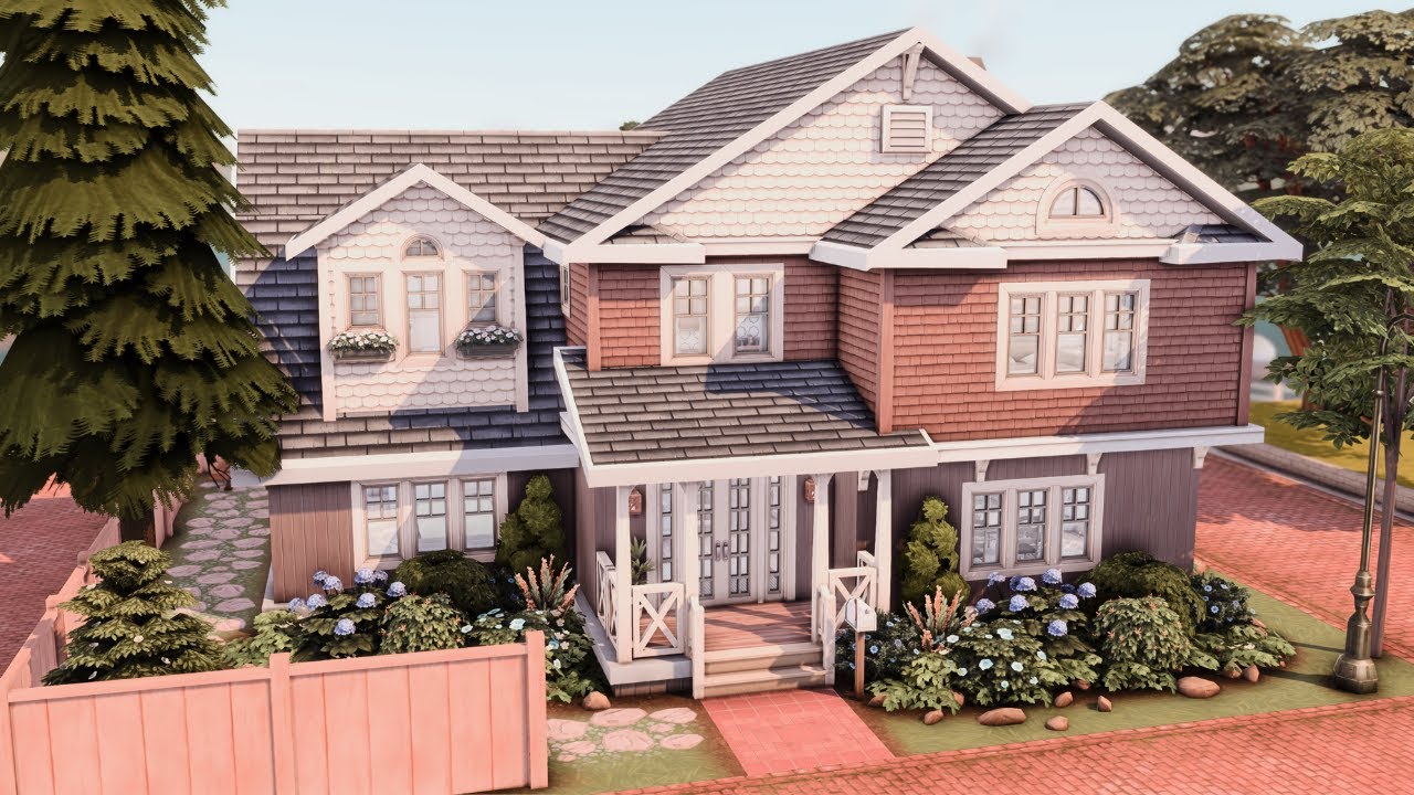Brindleton Bay Home 🏡 Base Game + Cats & Dogs 🍂 The Sims 4 Speed Build | No CC