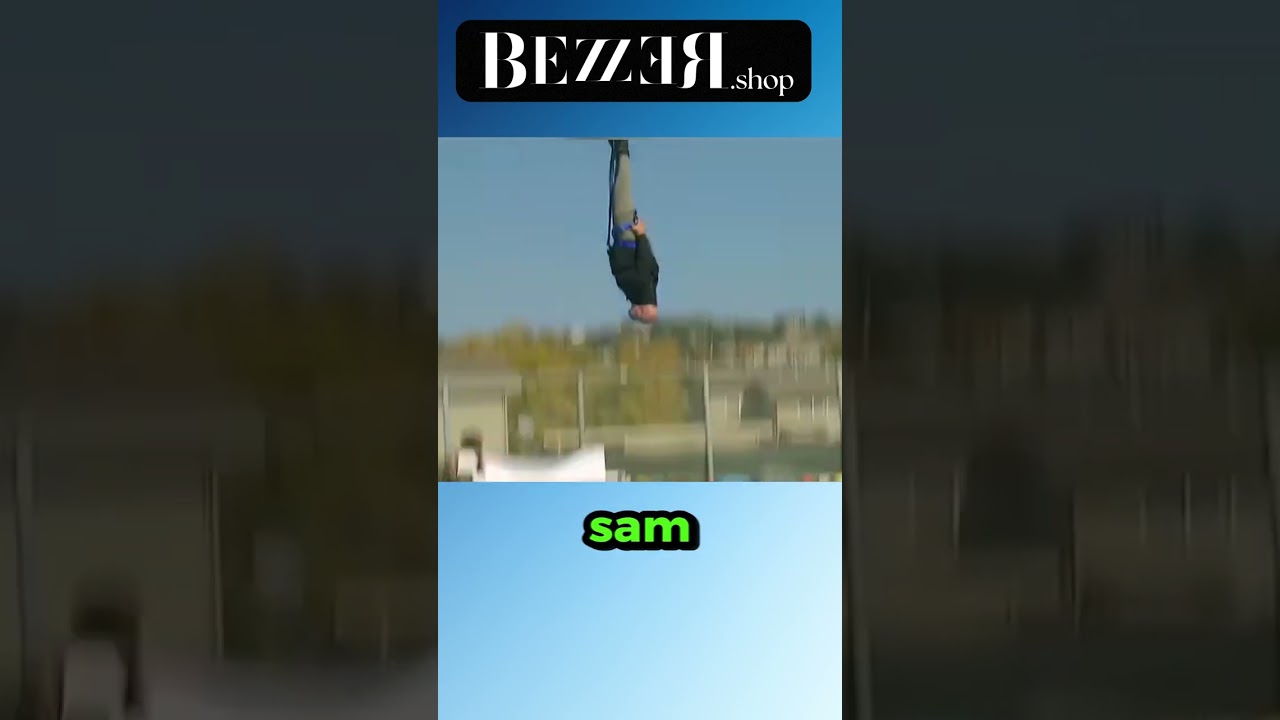 Czy można ugryźć jabłko podczas skoku na bungee? MythBusters to sprawdzili @BEZZER @szymxb #BEZZER