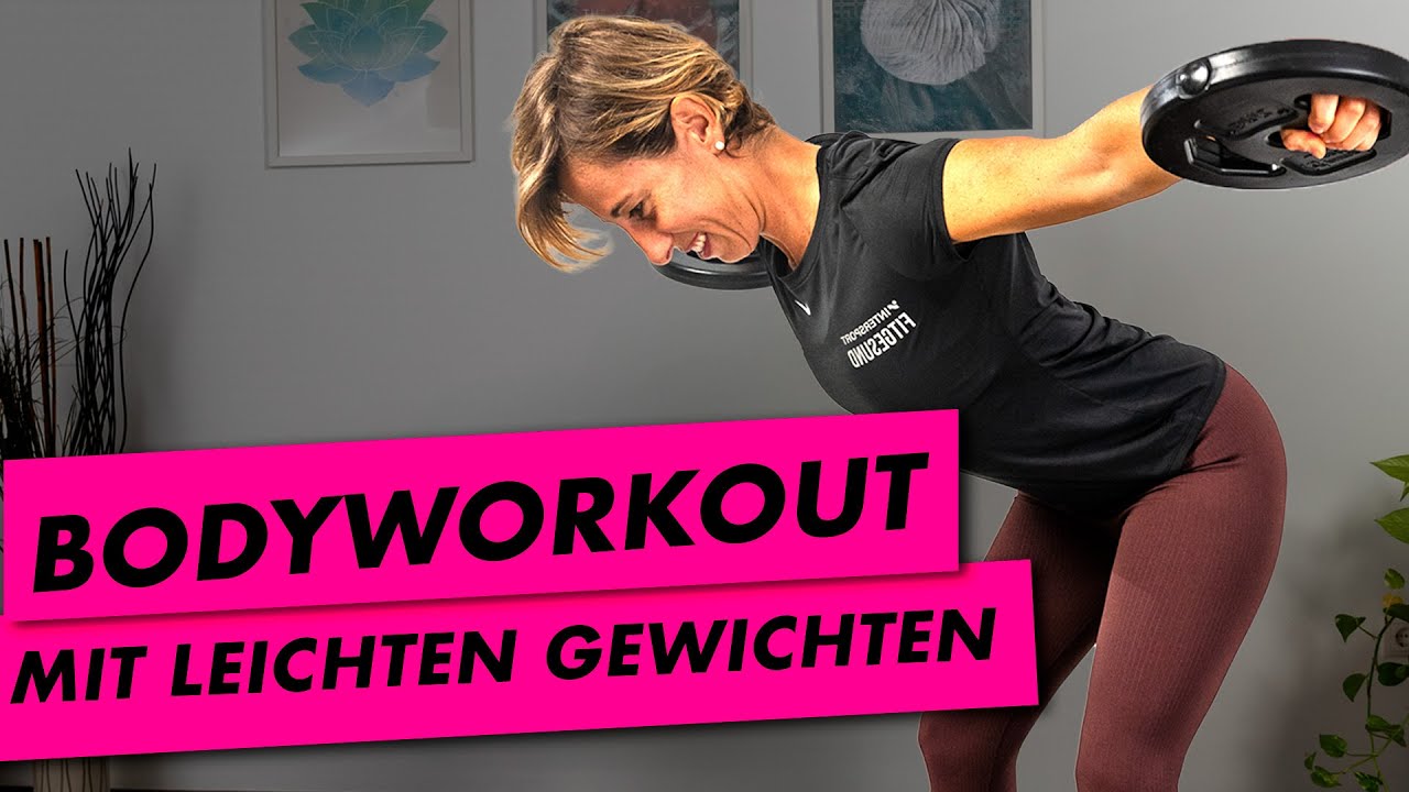 Bodyworkout mit leichten Gewichten (Home-Training)