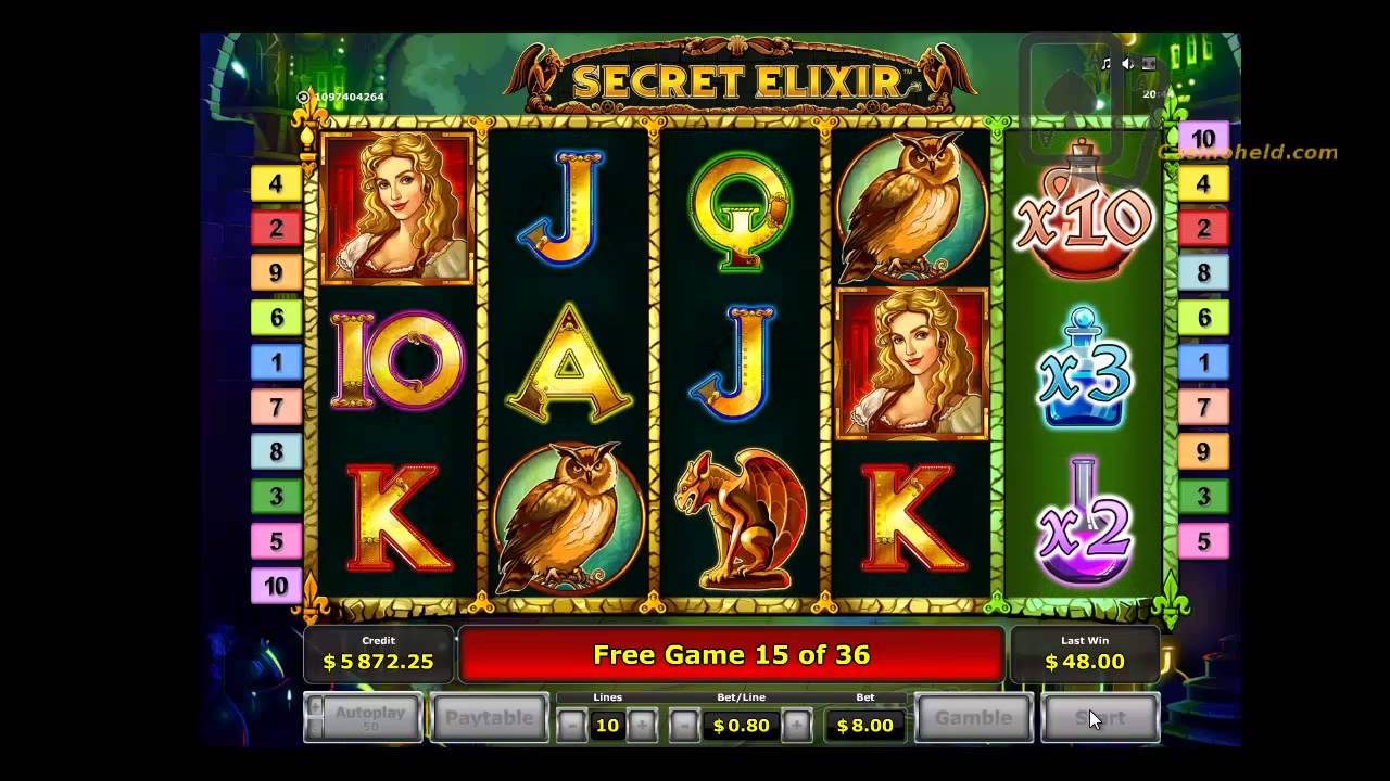 Secret Elixir - 8 Euro Bet [Big Win] [Novoline] [Casinoheld.com]