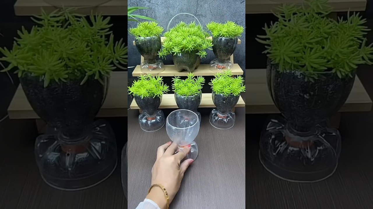 Como fazer Vasinhos de Garrafa Pet