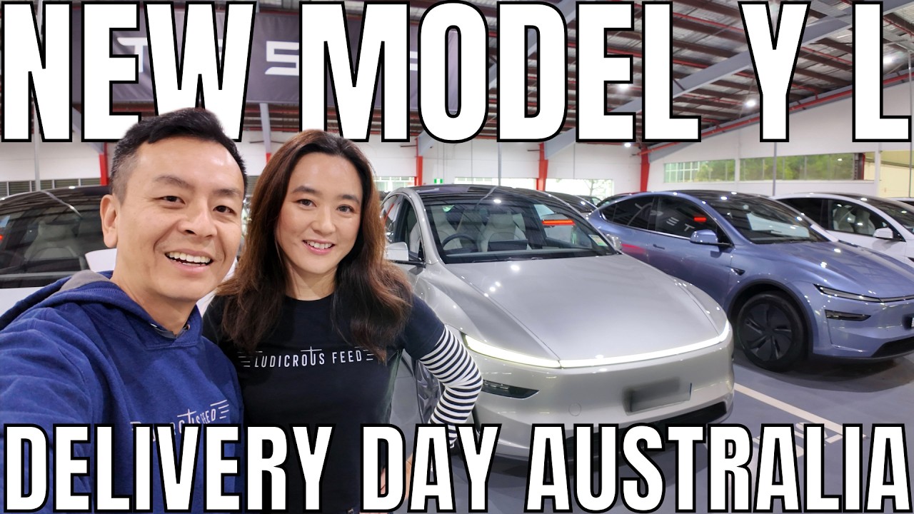 День получения нашего нового Tesla Model Y L в Сиднее, Австралия, май 2026 года
