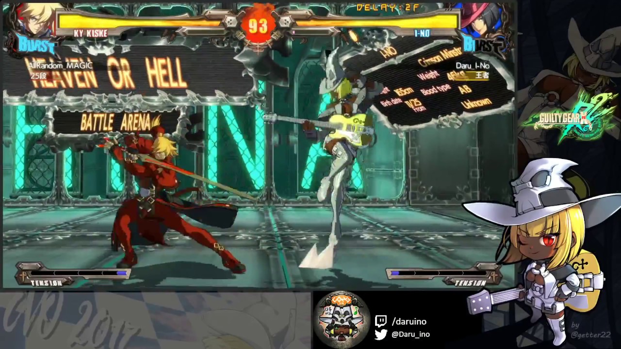 GGXrd Rev2 Daru(IN) vs AllRandomMagic(Ky) FT10 20170927