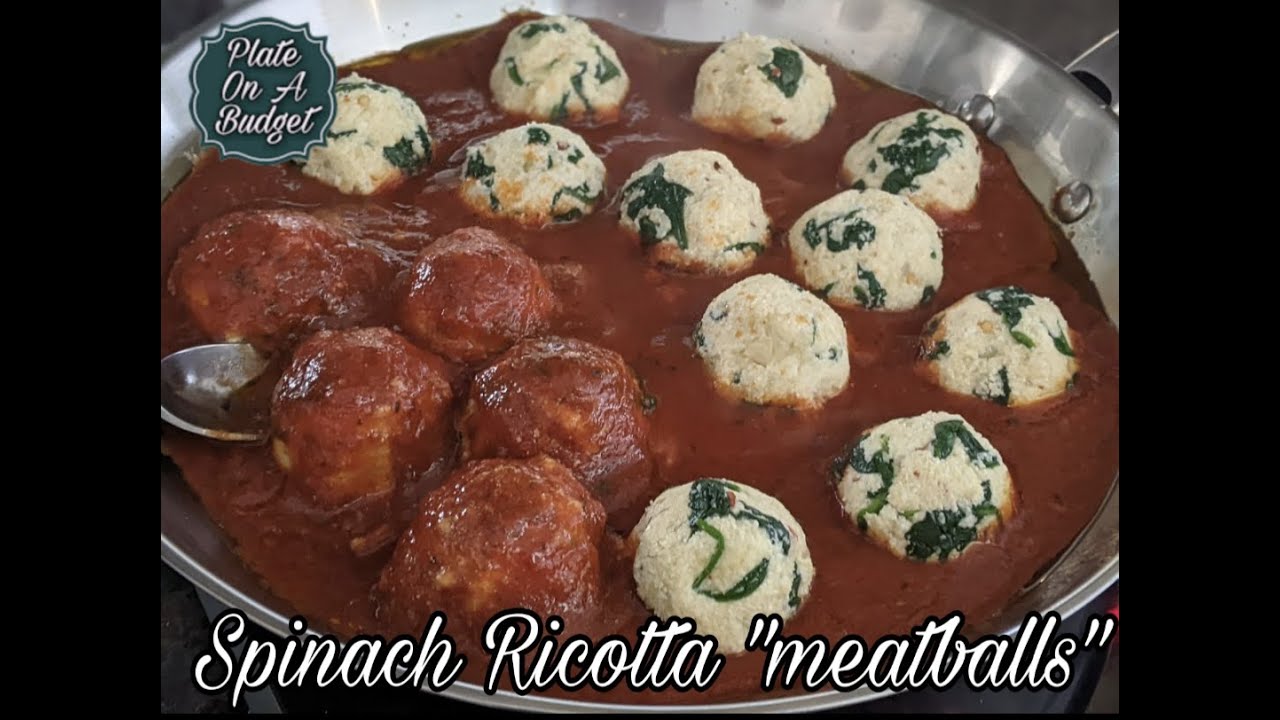 SPINACH RICOTTA MEATBALLS