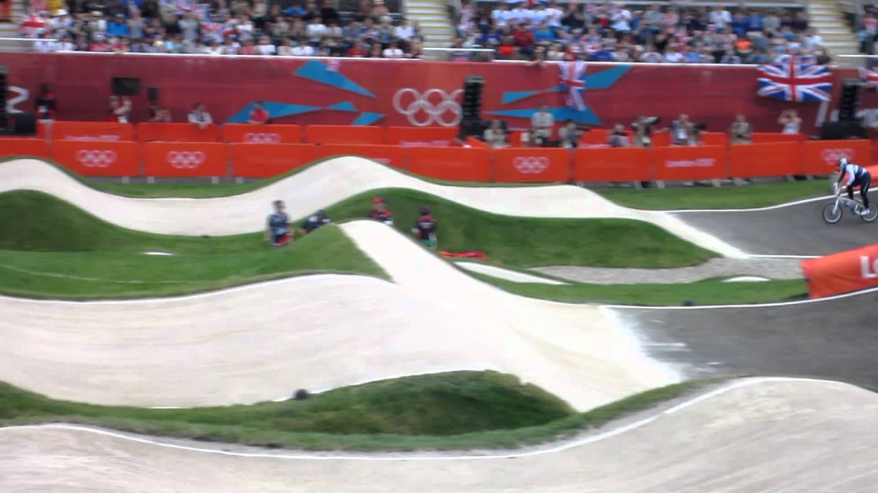 London Olympics BMX Shanaze Reade time trials