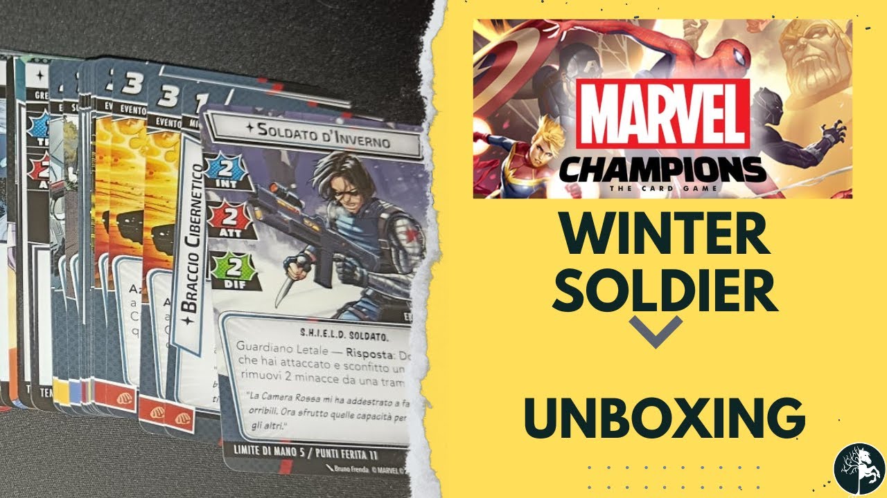 Winter Soldier Pack Eroe - Unboxing - Marvel Champions LCG Espansione Campagna