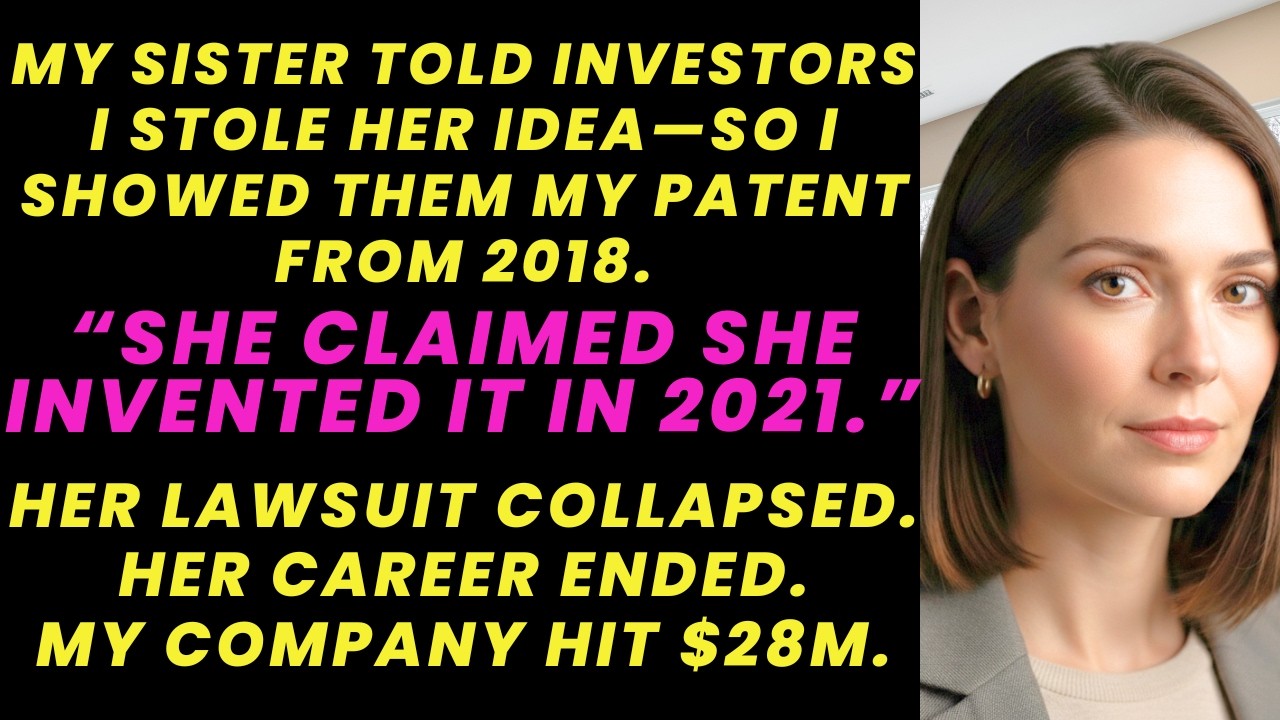 My Sister Told Investors I Stole Her Idea—My Patent Was Dated 3 Years Earlier | Revenge Story