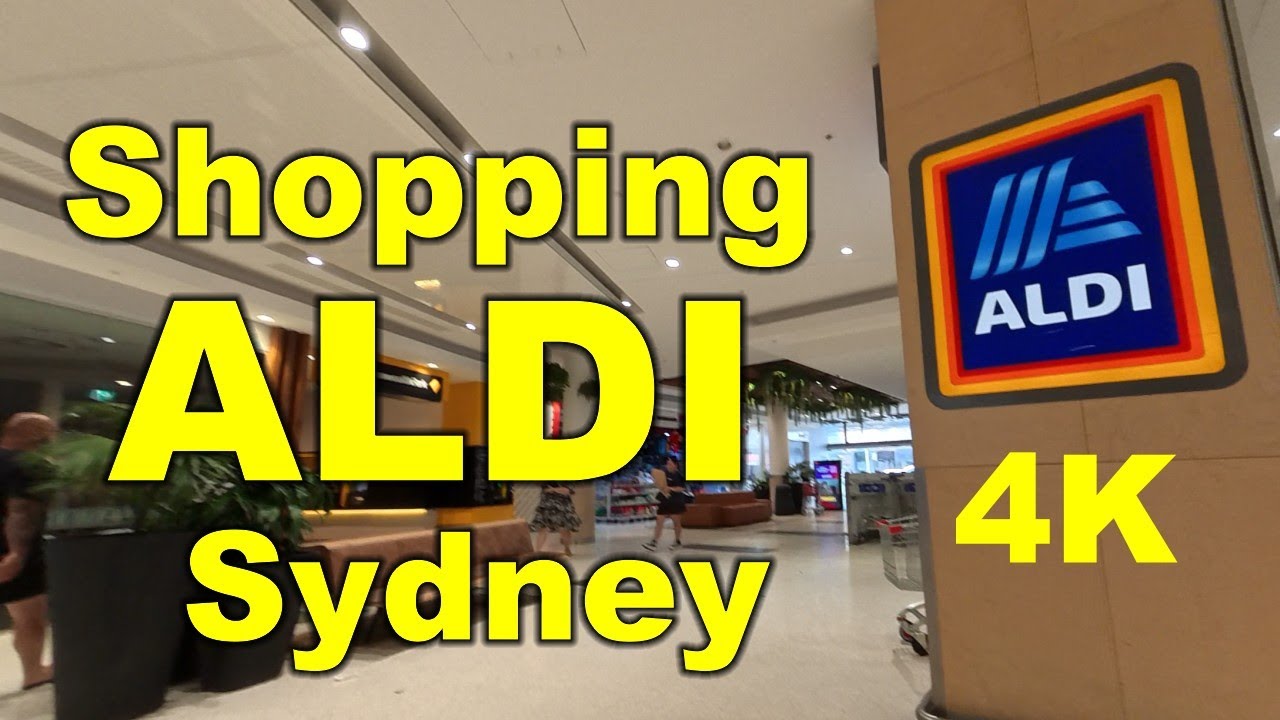 Shopping Aldi, Sydney, Australia - 4K