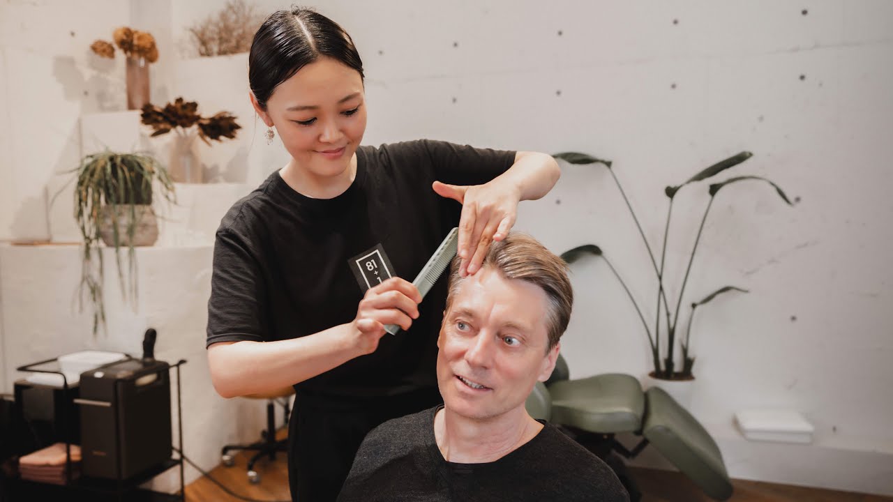 Relax & Fall Asleep 😴 Deep Meditation Japanese Head Spa | 81+1 Tokyo