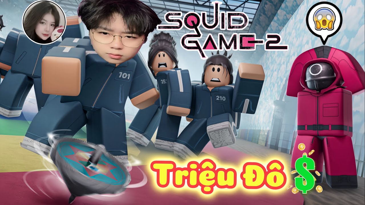 Lần đầu Jun và Uni chơi SQUID GAME 2 kiếm phần thưởng triệu đô trong Roblox
