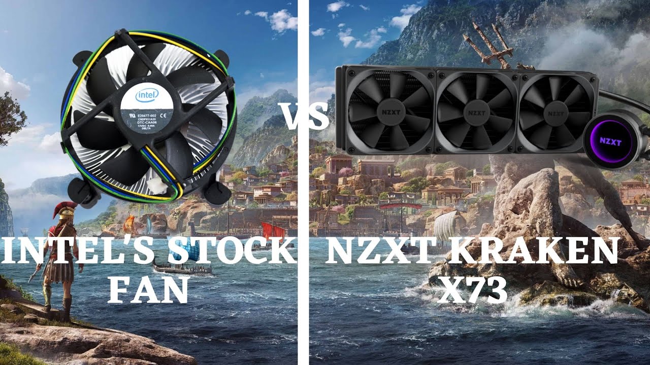 Intel Stock Fan VS. NZXT Kraken x73 (8 Games Benchmarked)