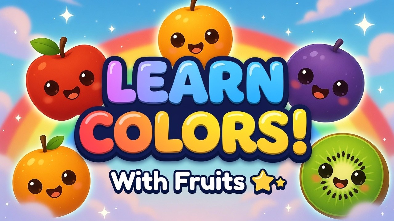 Colors with Fruits Song 🍎🍇 Learn Colors for Toddlers