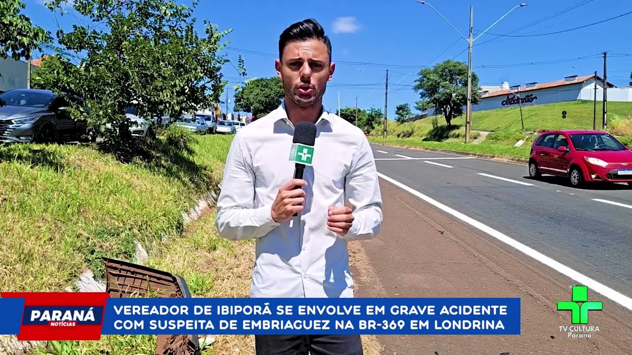 Vereador de Ibiporã se envolve em acidente grave na BR-369 em Londrina; há suspeita de embriaguez