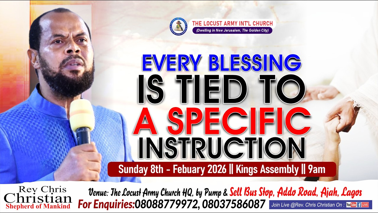 Rev. Chris Christian | Every Blessing is Tied to a Specific Instruction