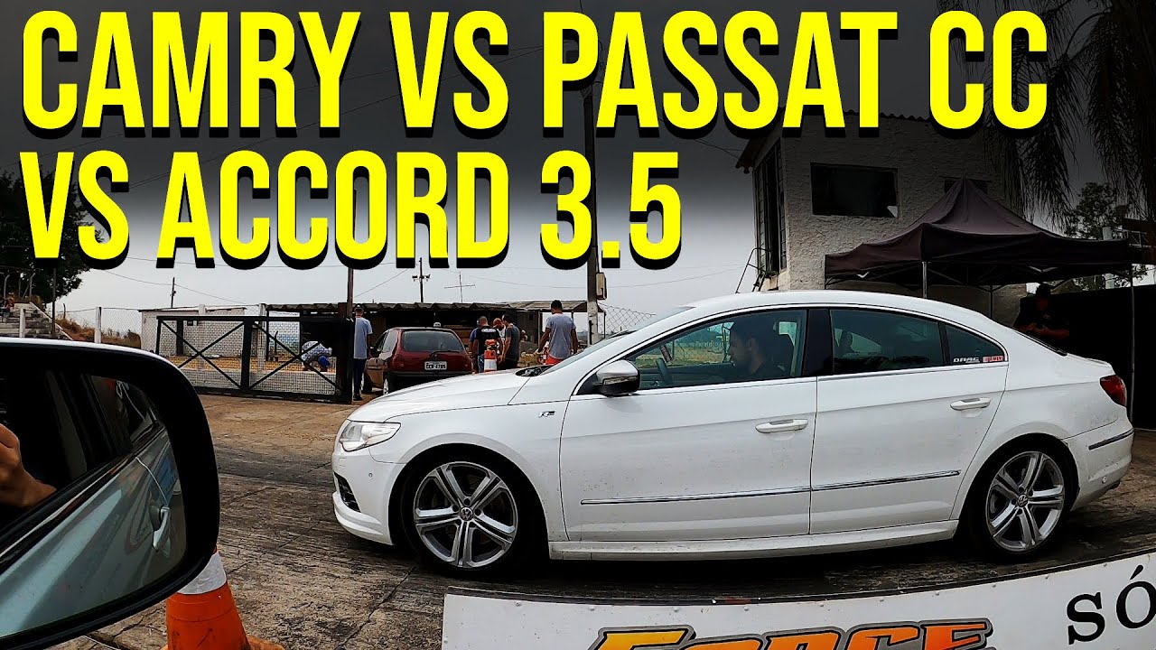 Camry vs Passat CC 3.6 vs Accord 3.5! Todos Stage2