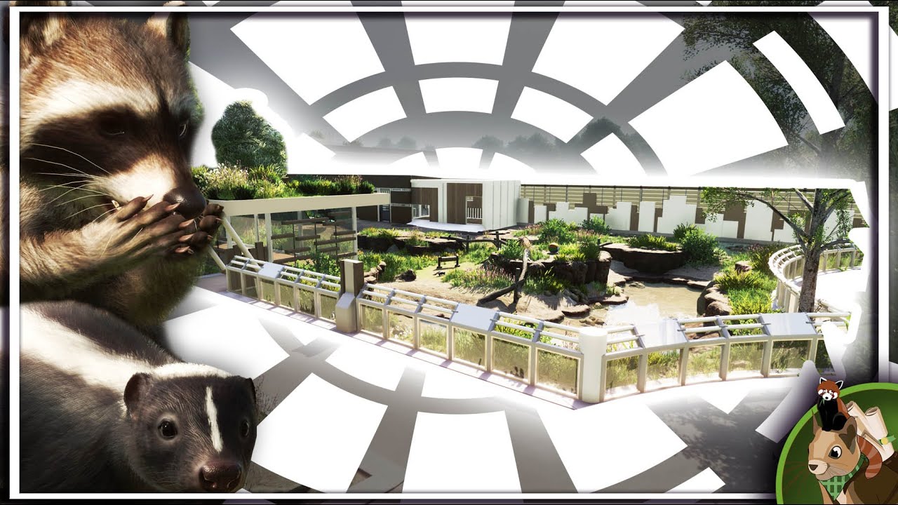 Chaos All Around! | Skunk & Raccoon Habitat | Planet Zoo Speedbuild | Naturalis Ep. 13