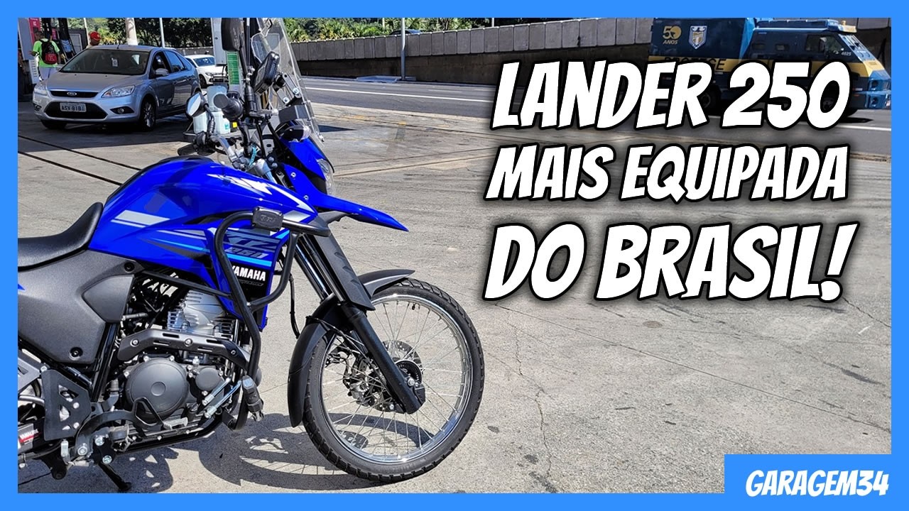 MOSTRANDO MINHA YAMAHA LANDER 250 COM MUITOS ACESSÓRIOS