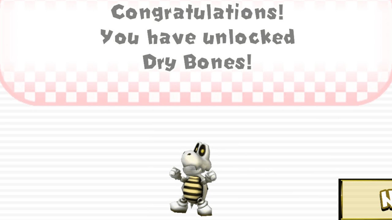 How to Unlock Dry Bones in Mario Kart Wii