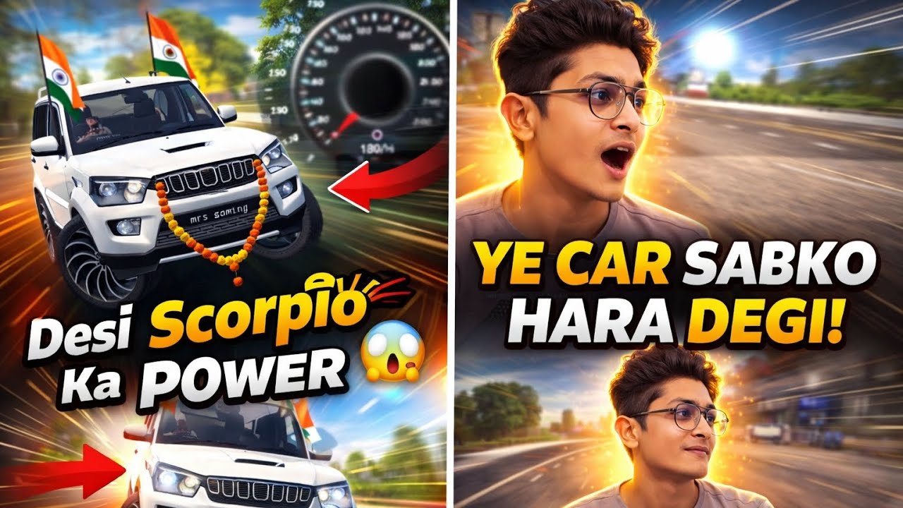 Indian Scorpio Driving Game With Real Reaction 😱 | Mrs Gaming