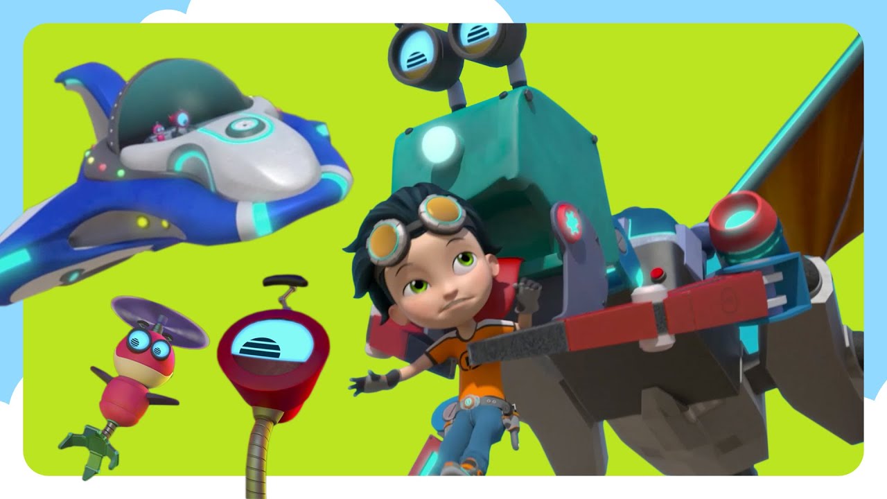 Rusty’s Mechanical Animal + Spaceship 🛠🚀 | Spin Kids Cartoon Treehouse | Rusty Rivets