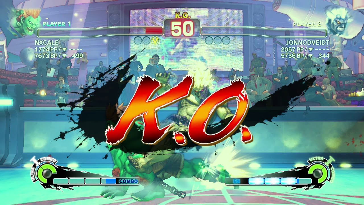 Blanka v Oni (NXCALE v Jonnodveid) Level B Fight: Street Fighter IV PS3