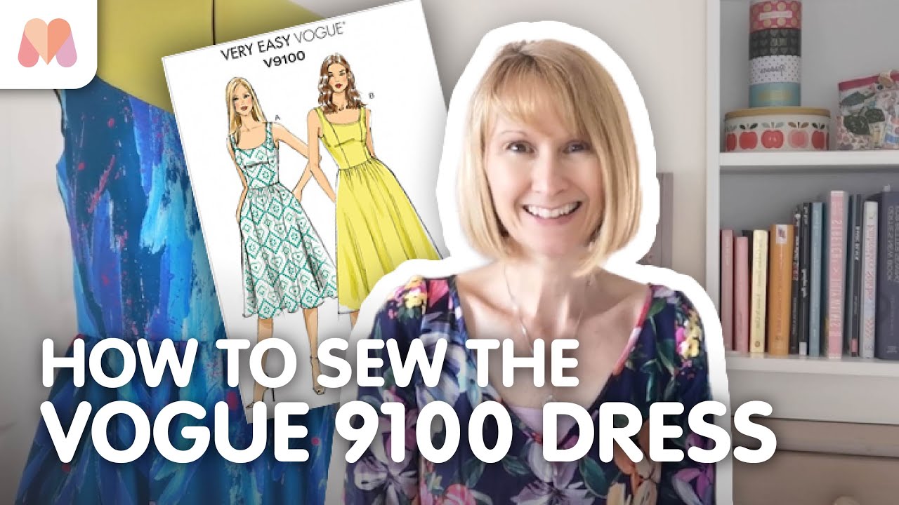 How to Sew the Vogue 9100 Dress | Free Sewalong Tutorial