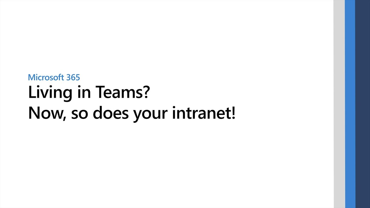 Living in Microsoft Teams? Now, so does your intranet!