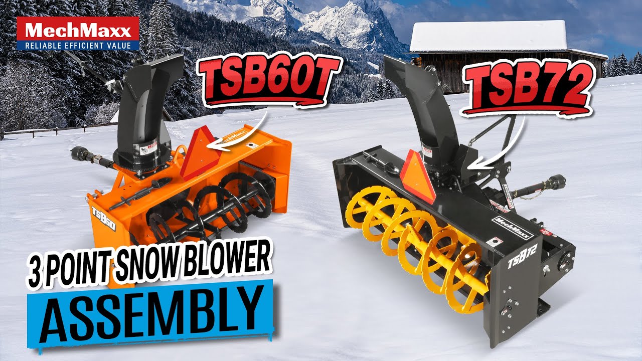 MechMaxx 3 Point PTO Snow Blower Assembly Video