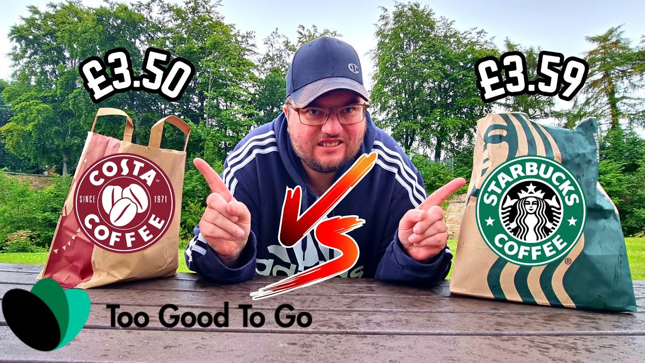 STARBUCKS VS COSTA COFFEE REVIEW: Too Good TO Go Magic Bags Challenge || HONEST COFFEE REVIEW