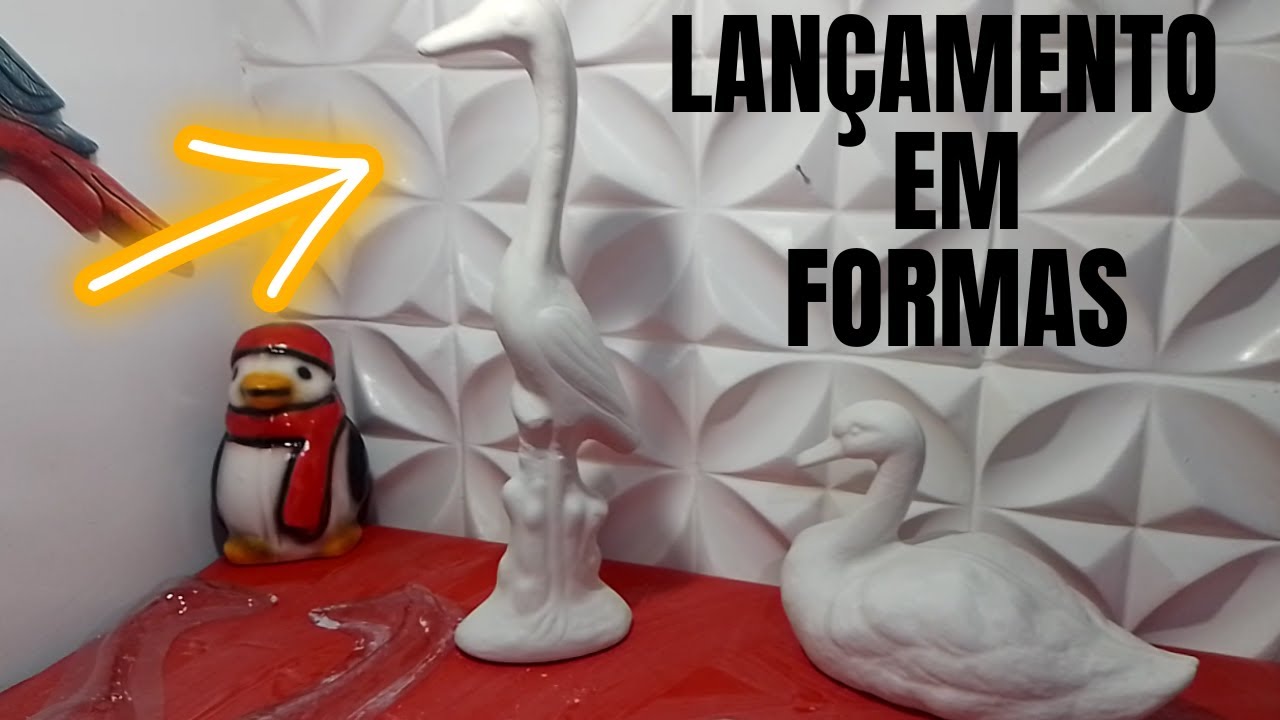 LANÇAMENTO DA FORMA DO CISNE , GARÇA E OUTRAS NOVIDADES EM FORMAS PARA ARTESANATO DE GESSO.