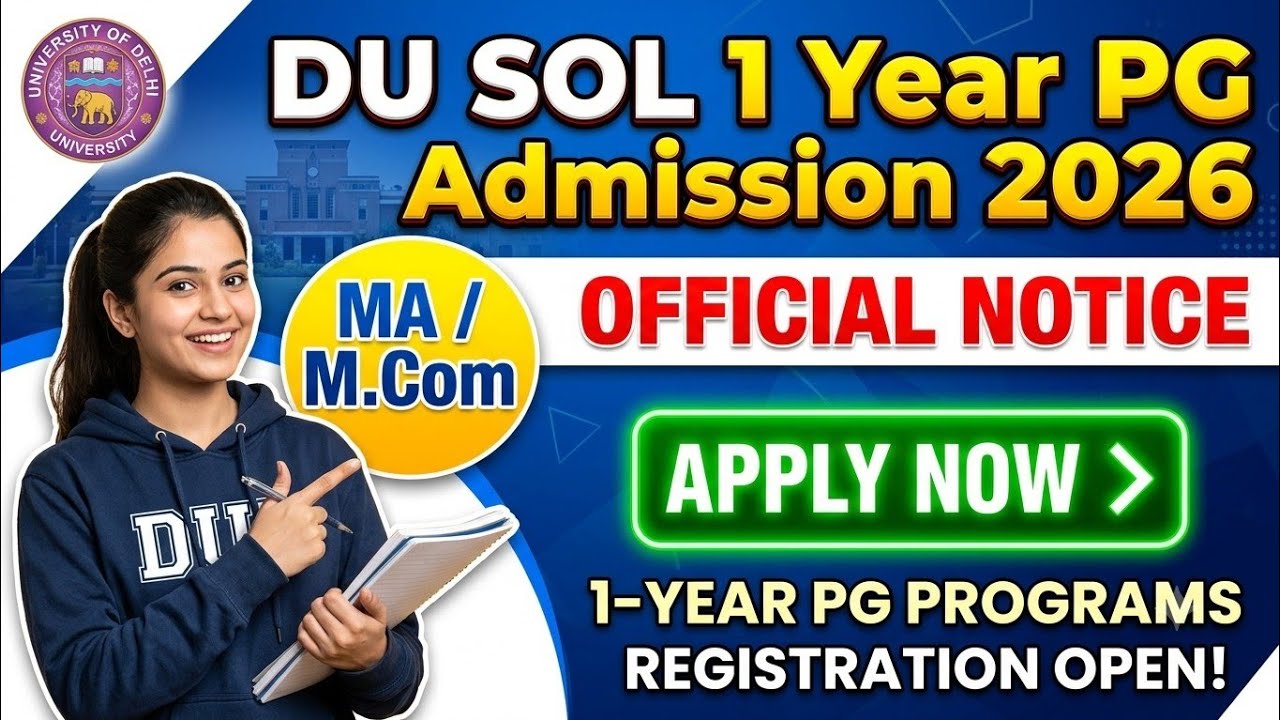 DU SOL ( 1 YEAR PG REGISTRATION START ) || GOOD NEWS FOR 4TH YEAR STUDENTS || DEEPAK KUMAR 