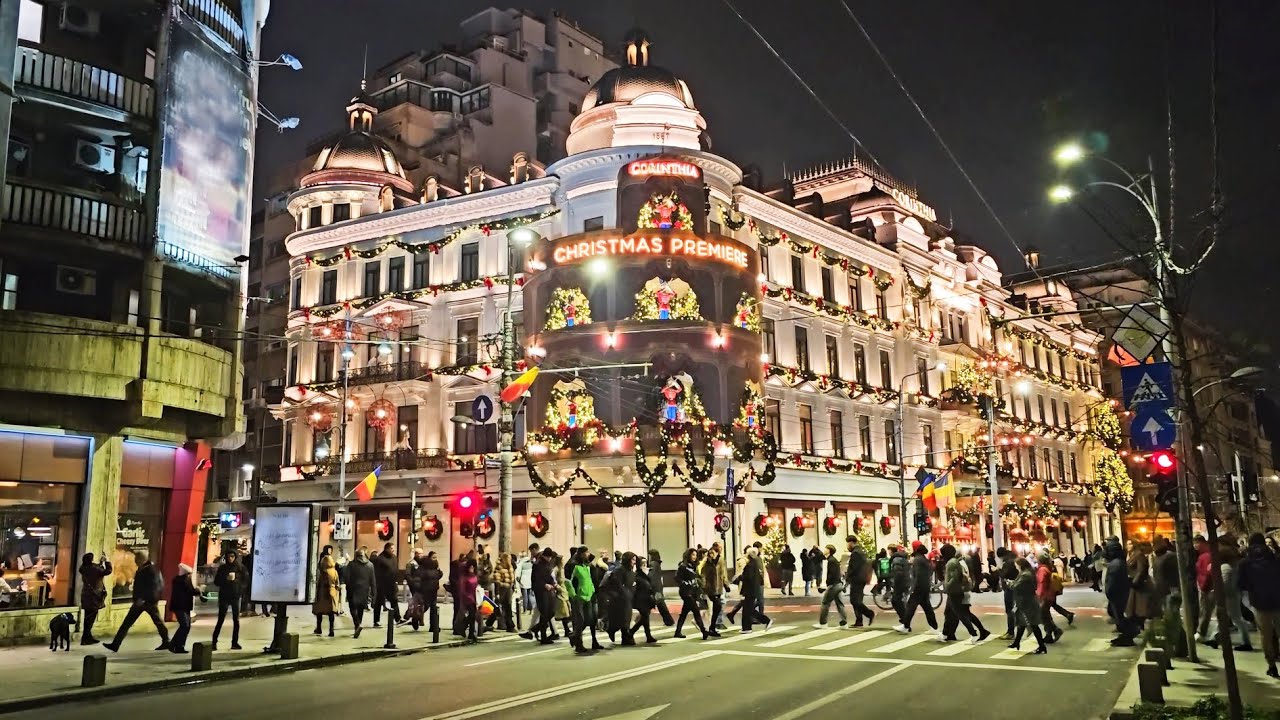 Luminițele de Crăciun din centrul Bucureștiului, 2025