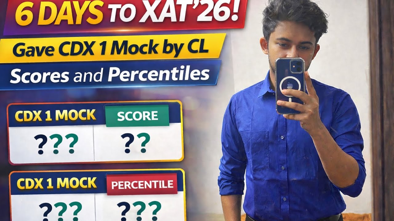 6 дней до XAT’26 | Провел пробный запуск CDX Flexi 1 | Ашиш Рай
