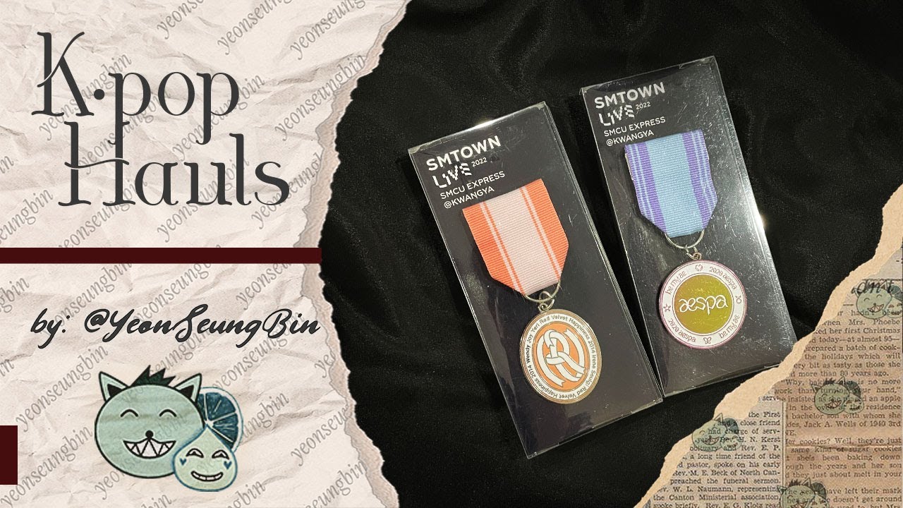 SMTOWN LIVE — 2022 Emblem Badge MD (Red Velvet + Aespa) // Unboxing by YeonSeungBin