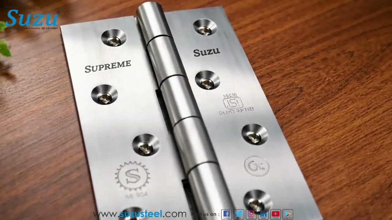 Suzu Steel Hinges – Durable & Elegant #SuzuSteel #StainlessSteelHinges #PremiumHinges