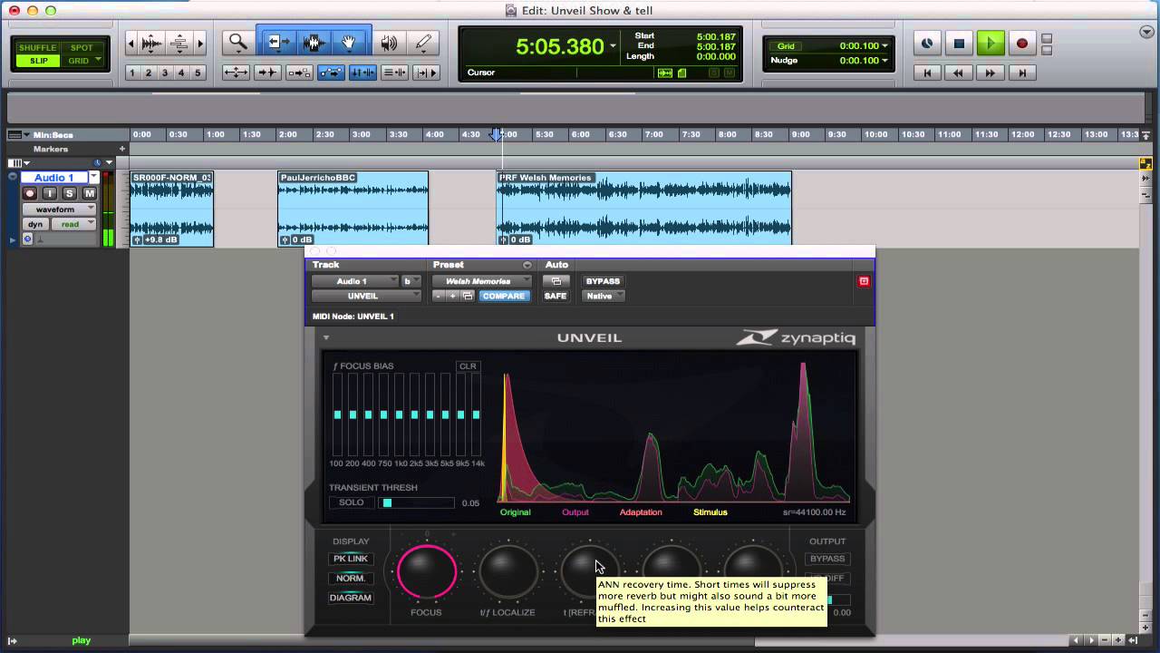 Pro Tools Expert Show & Tell Review of Unveil from Zynaptiq
