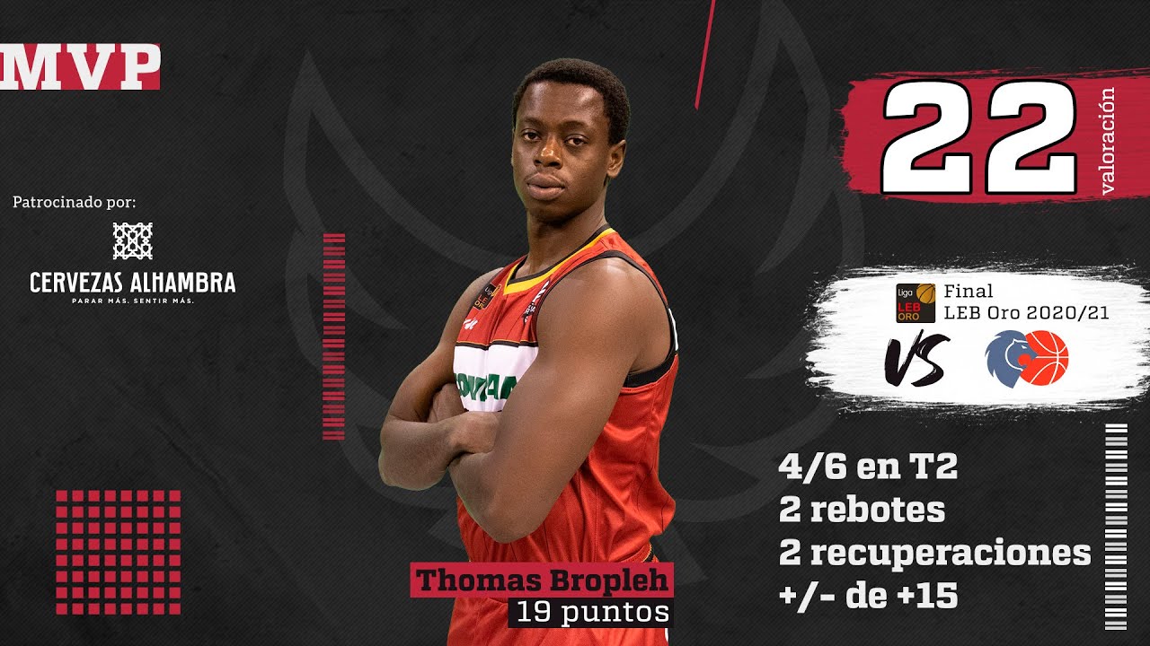 Thomas Bropleh, cervezas Alhambra partido 1 final