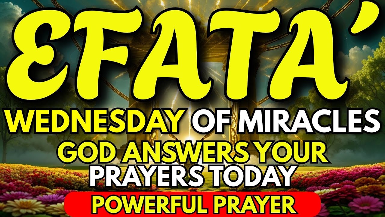 🙏 POWERFUL EPHPHATHA PRAYER | MIRACLE WEDNESDAY ✨ GOD ANSWERS YOUR PRAYERS TODAY 🏡